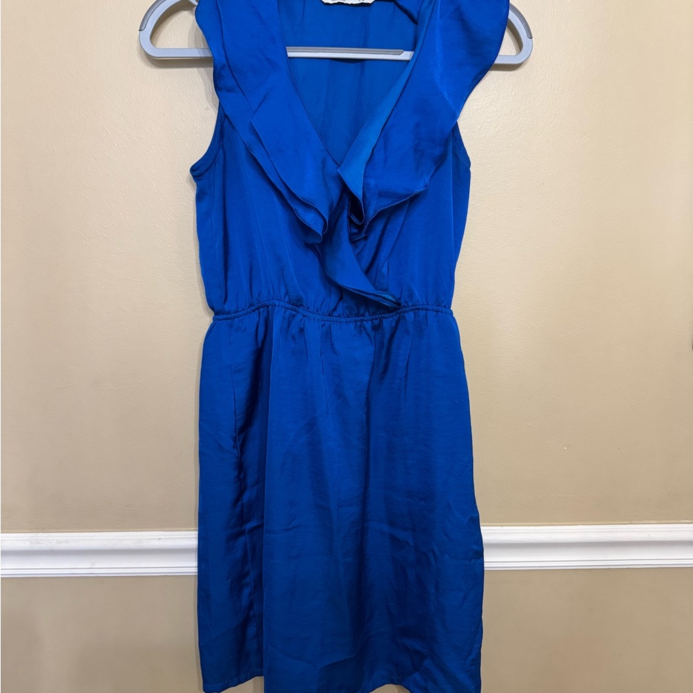 Elegant Blue Sleeveless Dress